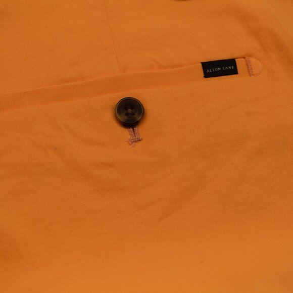 Alton Lane Men's Tailored Fit Chino Shorts Size 40R Stretch, Orange NWT #0096 - Picture 6 of 6